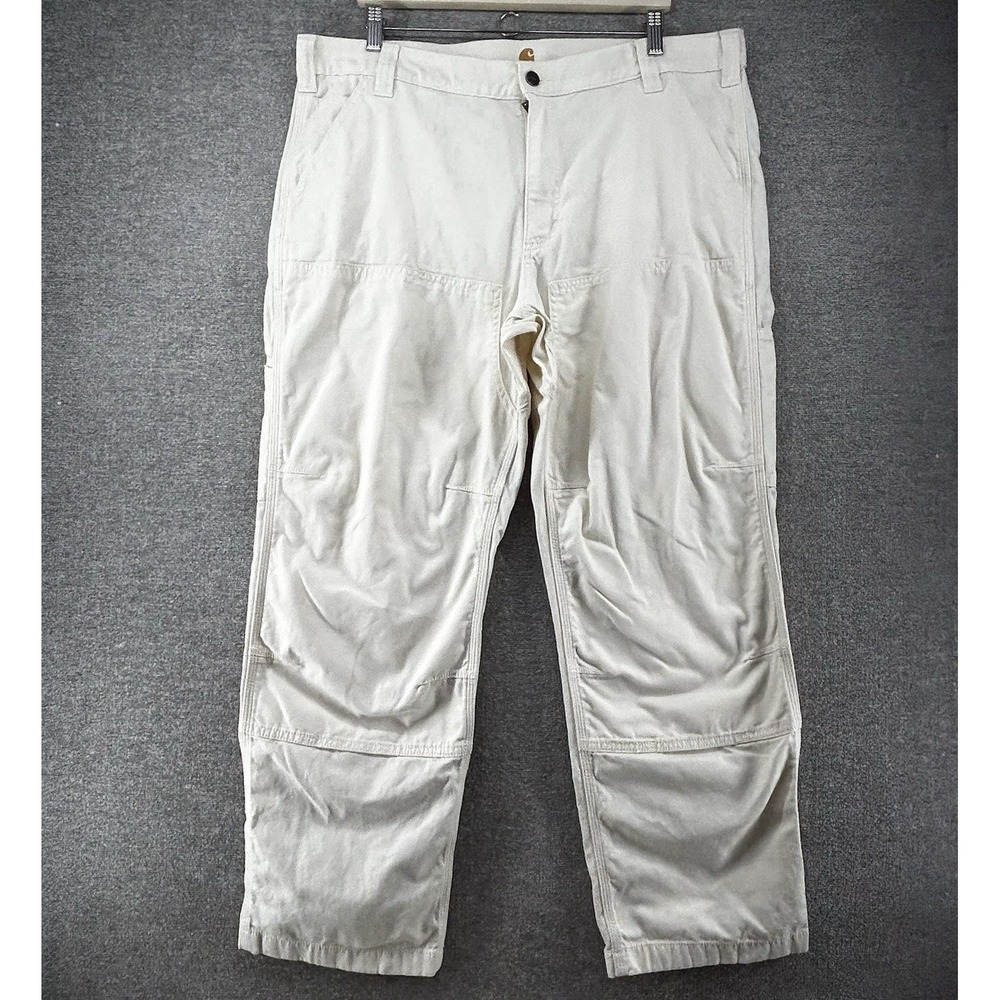 Carhartt Relaxed Fit Utility Double Front Pants Men Size 40x30 Natural Workwear